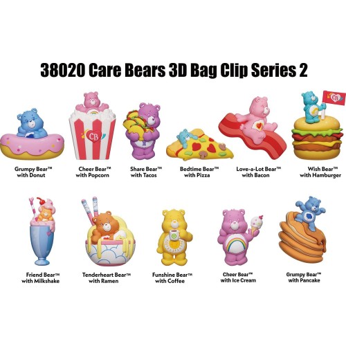 Monogram: Care Bears (Series2) (Blind Bag/Random) 3D Foam Bag Clips Figures (38020) 38020 077764380204