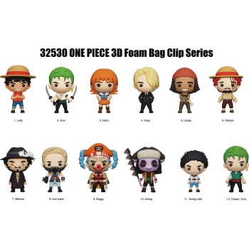 Monogram: One Piece 3D Foam Bag Clips Figures 32530 077764325304