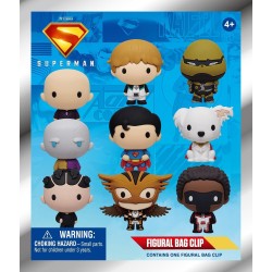 DC Superman Monogram: Superman Legacy 3D Foam Bag Clips Figures 45650 077764456503