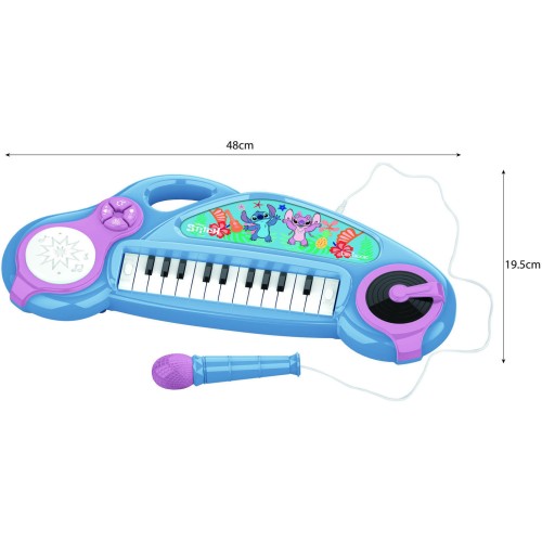 Lexibook Disney Stitch Stitch Childrens Harmonica With Microphone Become a Little Musician With the Stitch Electronic Piano!play