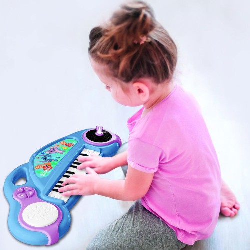 Lexibook Disney Stitch Stitch Childrens Harmonica With Microphone Become a Little Musician With the Stitch Electronic Piano!play