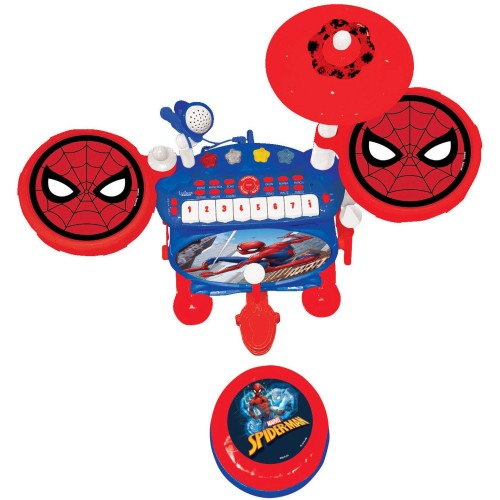 Lexibook My Rock Band Spiderman Drum and Keyboard Set With Microphone My Rock Band Spiderman Electronic Music Set With Lights an