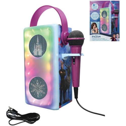 Lexibook Disney Frozen Παιδικό Ηχείο Frozen με Μικρόφωνο Karaoke Ηχείο Καραόκε με Φωτισμό και Μικρόφωνο 3+ Ετών, 1+ Παίκτες 25.B