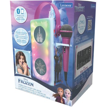 Lexibook Disney Frozen Παιδικό Ηχείο Frozen με Μικρόφωνο Karaoke Ηχείο Καραόκε με Φωτισμό και Μικρόφωνο 3+ Ετών, 1+ Παίκτες 25.B