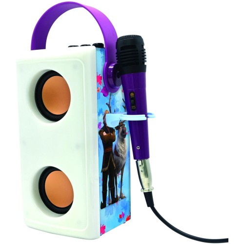 Lexibook Disney Frozen Παιδικό Ηχείο Frozen με Μικρόφωνο Karaoke Ηχείο Καραόκε με Φωτισμό και Μικρόφωνο 3+ Ετών, 1+ Παίκτες 25.B