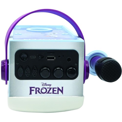 Lexibook Disney Frozen Frozen Kids Speaker With Microphone Karaoke Speaker With Lights and Microphone 3+ Years, 1+ Players 25.BT