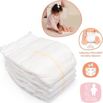 Πάνες Smoby Baby Nurse - 4 Τεμάχια - Πάνες Για Κούκλες Έως 50 Cms - Από 3 Ετών 7600220384 3032162203842