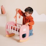 Smoby - baby nurse doll cradle with mobile - dolls bed with cradle function, for  7600220390 3032162203903