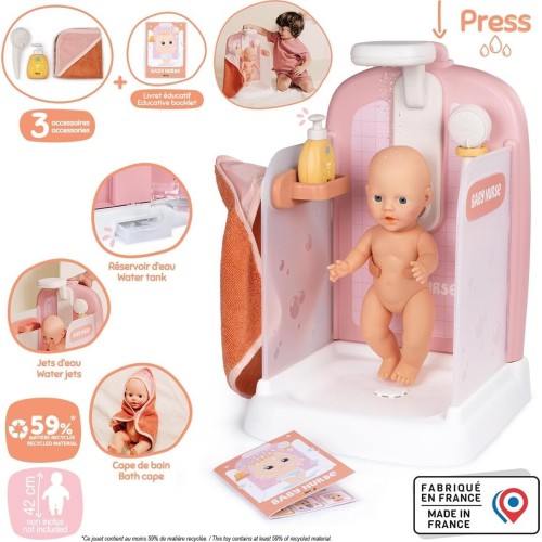 Smoby Baby Nurse Ντους Με Λειτουργική Κεφαλή Ντους - Για Κούκλες 7600220399 3032162203996