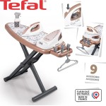 smoby - tefal - ironing board + steam generator - bottle, hangers, clothesp 7600330125 3032163301257