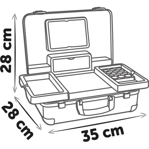 smoby - my beauty vanity - hairdressing, nails, fake makeup - easy to carry 7600320169 3032163201694