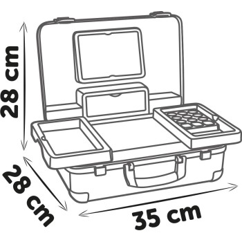 smoby - my beauty vanity - hairdressing, nails, fake makeup - easy to carry 7600320169 3032163201694