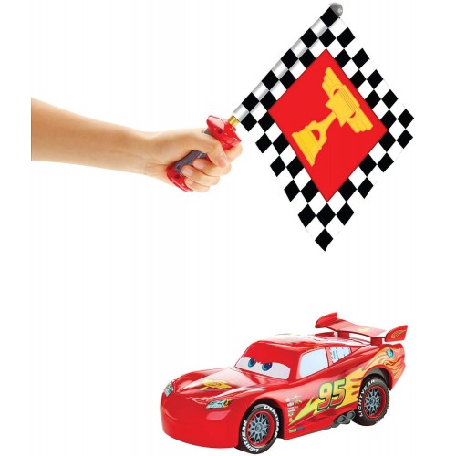 Mattel Disney Cars Mcqueen Αγωνιστικό Όχημα Με Τηλεχειριστήριο Και Ήχους DPL07 887961319514