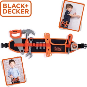 Smoby Black+Decker - Ρυθμιζόμενη Ζώνη Εργαλείων - 14 Αξεσουάρ 7600360917 3032163609179