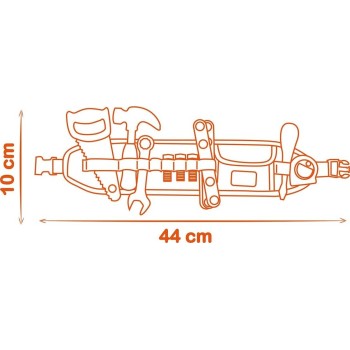 Smoby - black+decker - ceinture outils reglable - 14 accessoires 7600360917 3032163609179
