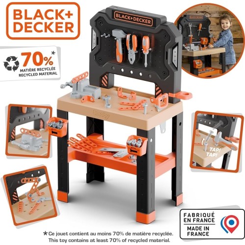 Smoby Black+Decker Bricolo Πάγκος Εργασίας 7600360739 3032163607397