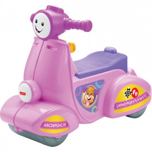Mattel Fisher Price Laugh And Learn Εκπαιδευτικό Scooter Smart Stages - Ροζ DPV94 887961326314