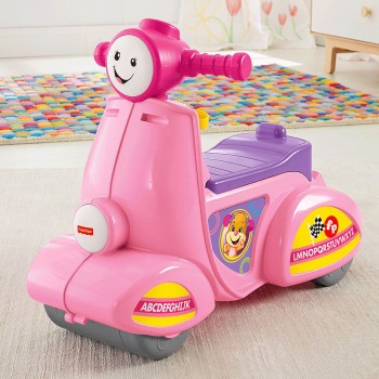 Mattel Fisher Price Laugh And Learn Εκπαιδευτικό Scooter Smart Stages - Ροζ DPV94 887961326314