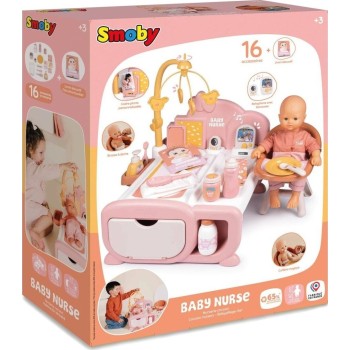 Smoby Baby Nurse Παιδικό Κρεβάτι 3 Σε 1 7600220393 3032162203934