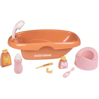 Smoby Baby Nurse Bath Set And Accessories New 7600220383 3032162203835