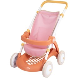 Smoby Baby Nurse stroller, for dolls up to 42 cm, handle height 58 cm, bag and storage basket, from 18 months 7600254024 3032162