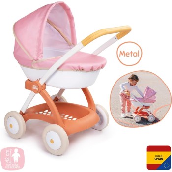 Smoby Ποδήλατο Chuli Pop Car Καροτσάκι Κούκλας Για Κούκλες Έως 42 Cm Δεν Περιλαμβάνεται Κούκλα Αφαιρούμενο Καλάθι Μεταλλικός Σκε