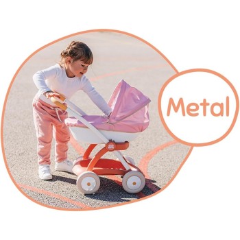 Smoby Ποδήλατο Chuli Pop Car Καροτσάκι Κούκλας Για Κούκλες Έως 42 Cm Δεν Περιλαμβάνεται Κούκλα Αφαιρούμενο Καλάθι Μεταλλικός Σκε