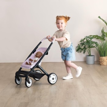 Smoby - Maxi-cosi 3-in-1 doll pram, carrying basket + buggy - for dolls up to 42 cm Not included - Freely rotating front wheels,