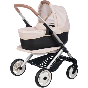 Smoby - Maxi-cosi 3-in-1 doll pram, carrying basket + buggy - for dolls up to 42 cm Not included - Freely rotating front wheels,