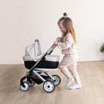 Smoby - Maxi-cosi 3-in-1 doll pram, carrying basket + buggy - for dolls up to 42 cm Not included - Freely rotating front wheels,