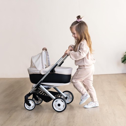 Smoby - Maxi-cosi 3-σε-1 Καροτσάκι Κούκλας, Καλάθι Μεταφοράς + Καρότσι - για Κούκλες έως 42 cm Δεν Περιλαμβάνεται - Ελεύθερα Περ