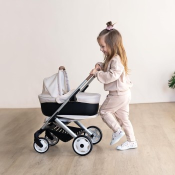 Smoby - Maxi-cosi 3-σε-1 Καροτσάκι Κούκλας, Καλάθι Μεταφοράς + Καρότσι - για Κούκλες έως 42 cm Δεν Περιλαμβάνεται - Ελεύθερα Περ
