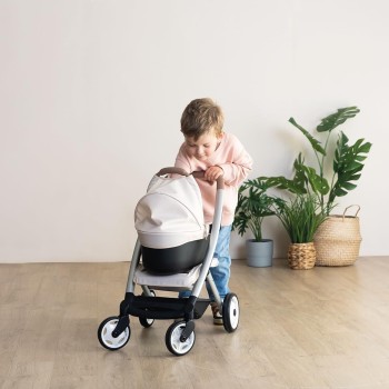 Smoby - Maxi-cosi 3-σε-1 Καροτσάκι Κούκλας, Καλάθι Μεταφοράς + Καρότσι - για Κούκλες έως 42 cm Δεν Περιλαμβάνεται - Ελεύθερα Περ