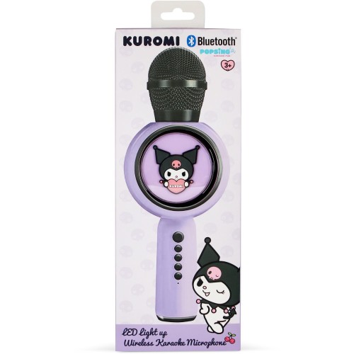 otl technologies Hello Kitty Kuromi Popsing Wireless LED Light Up Karaoke Microphone  5055371631952