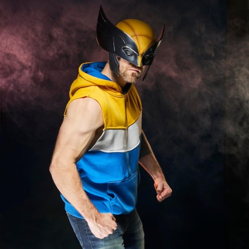 Marvelous Europe Marvel Avengers Legends Series Wolverine Premium Roleplay Mask, Yellow G0646 5010996337146