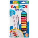 CARIOCA Tempera Tubes 10Ml + Brush, 12 Items 40012 8003511400125