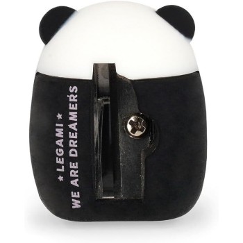 Legami Pencil Sharpener - Mini Friends, Panda Theme, Pencil Sharpener Ideal For Children, Easy To Grip CSHKIT3 8052694028572
