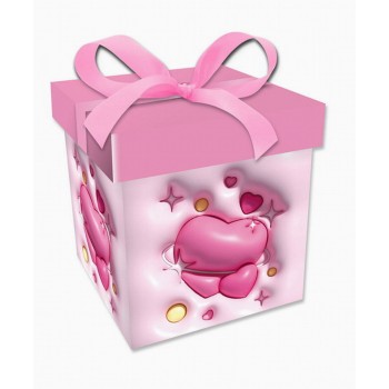 Toys-shop Choice Κουτί Δώρου Gift Box (30X30x30) Καρδιά Ή Αερόστατο JZ121571 6990225055050