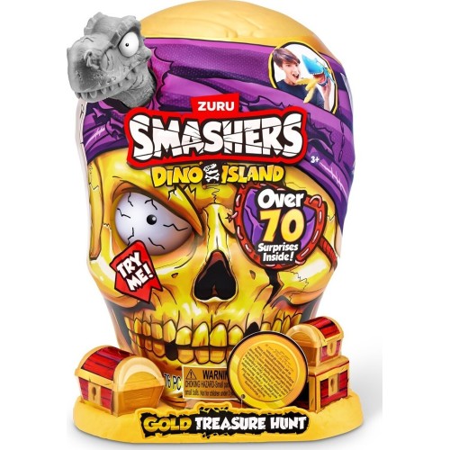 ZURU Mini Game Smashers s5 Dino Island Gold Treasure Hunt 3+ 30893 4894680033504