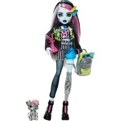 Mattel Monster High Frankie Stein Fashion Doll With Pet Watzie and Accessories HXH73 194735230587