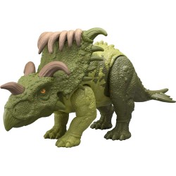 Mattel Jurassic World Strike Attack Kosmoceratops Dinosaur Figure, Single Action & Posable, Digital Play JGB77 / JKL69 194735352