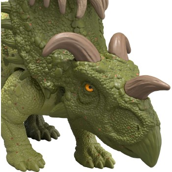 Mattel Jurassic World Strike Attack Kosmoceratops Dinosaur Figure, Single Action & Posable, Digital Play JGB77 / JKL69 194735352