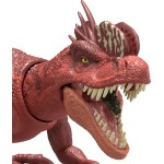 Mattel Jurassic World Strike Attack Dilophosaurus Dinosaur Figure, Single Action & Posable, Digital Play JGB77 / JKL67 194735352