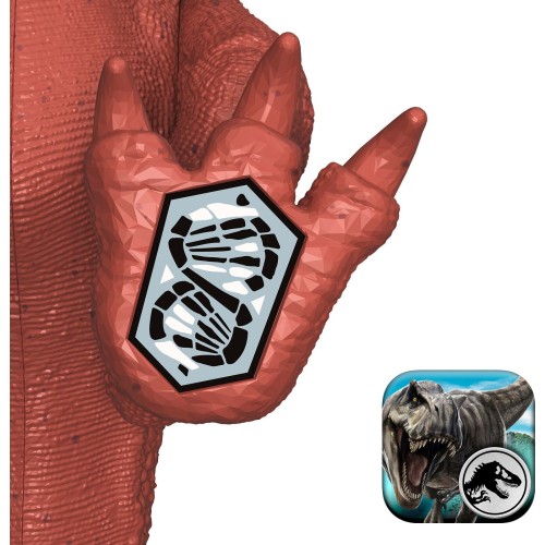 Mattel Jurassic World Strike Attack Dilophosaurus Dinosaur Figure, Single Action & Posable, Digital Play JGB77 / JKL67 194735352