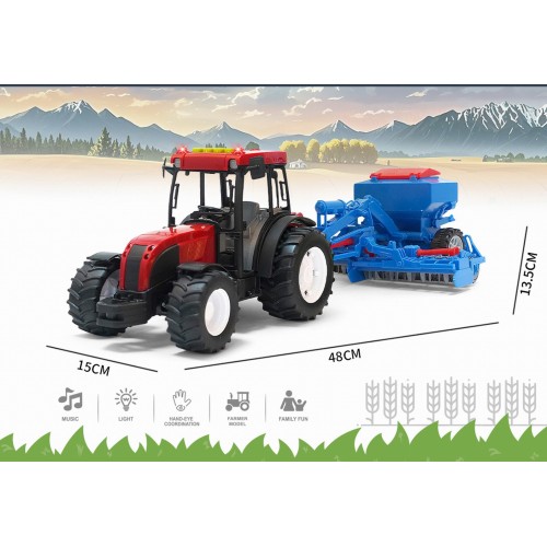 Toys-shop Choice Friction Power Truck Τρακτέρ Με Μηχανή, Ήχους Και Φώτα JA130717 6990225055180
