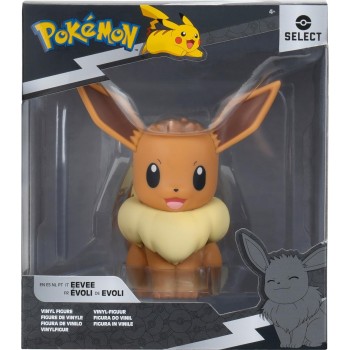 Jazwares pokemon eevee  vinyl figure - 4-inch figure made from vinyl JW000254-W12 191726773818
