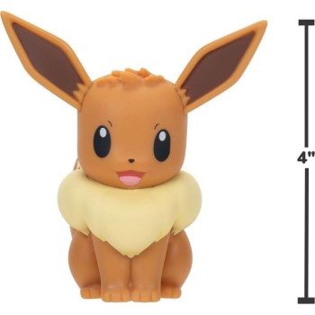 Jazwares pokemon eevee  vinyl figure - 4-inch figure made from vinyl JW000254-W12 191726773818