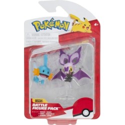 Jazwares Pokemon Φιγούρα Μάχης Πόκεμον Tatsugiri Curly Form And Rowlet JW095007-W20 191726755401