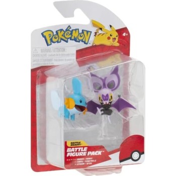 Jazwares Pokemon Battle Figure  Tatsugiri Curly Form And Rowlet W20 JW095007-W20 191726755401