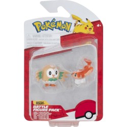Jazwares pokemon pokemon 5 και 8 εκ. φιγούρα μάχης 2-pack tatsugiri και rowlet - παιχνίδι JW095007-W20 191726755418